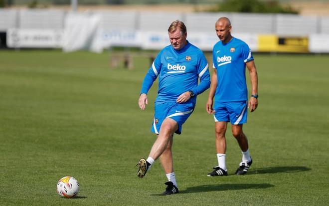 Las mejores imágenes del entrenamiento de hoy del Barça en Alemania