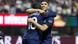 Ousmane Dembélé y Achraf Hakimi, compañeros en el PSG