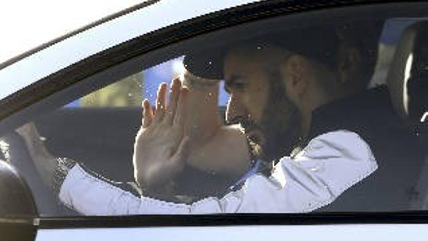 Benzema, protagonista del entrenamiento del Real Madrid