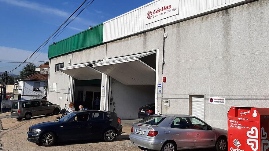 El almacén de Caritas Diocesana de Tui Vigo