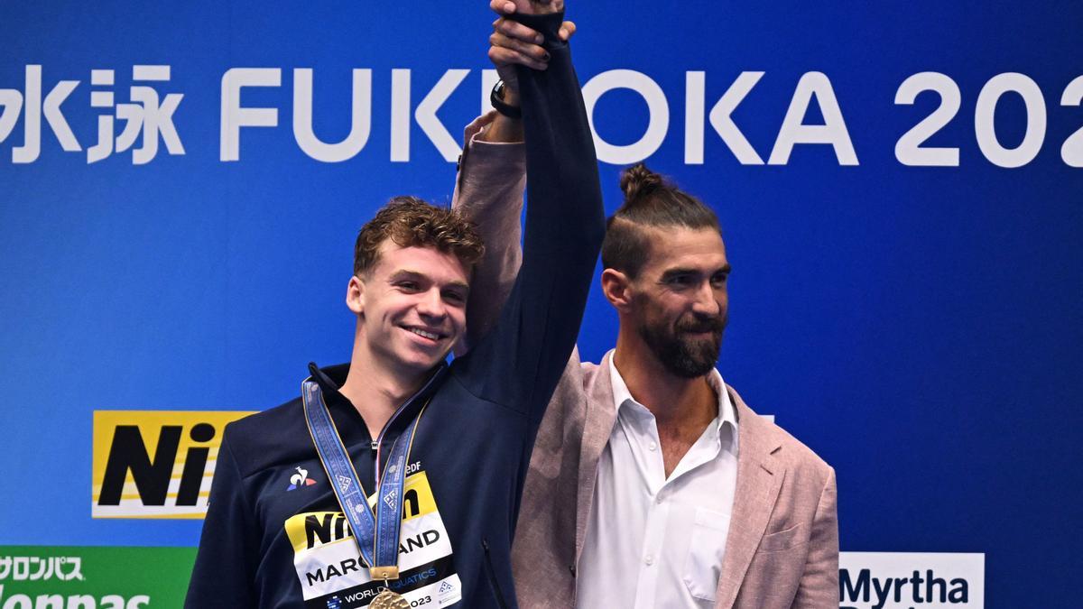 Marchand y Phelps en Fukuoka.