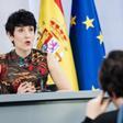 Archivo - La ministra de Inclusión, Seguridad Social y Migraciones, Elma Saiz, en una rueda de prensa