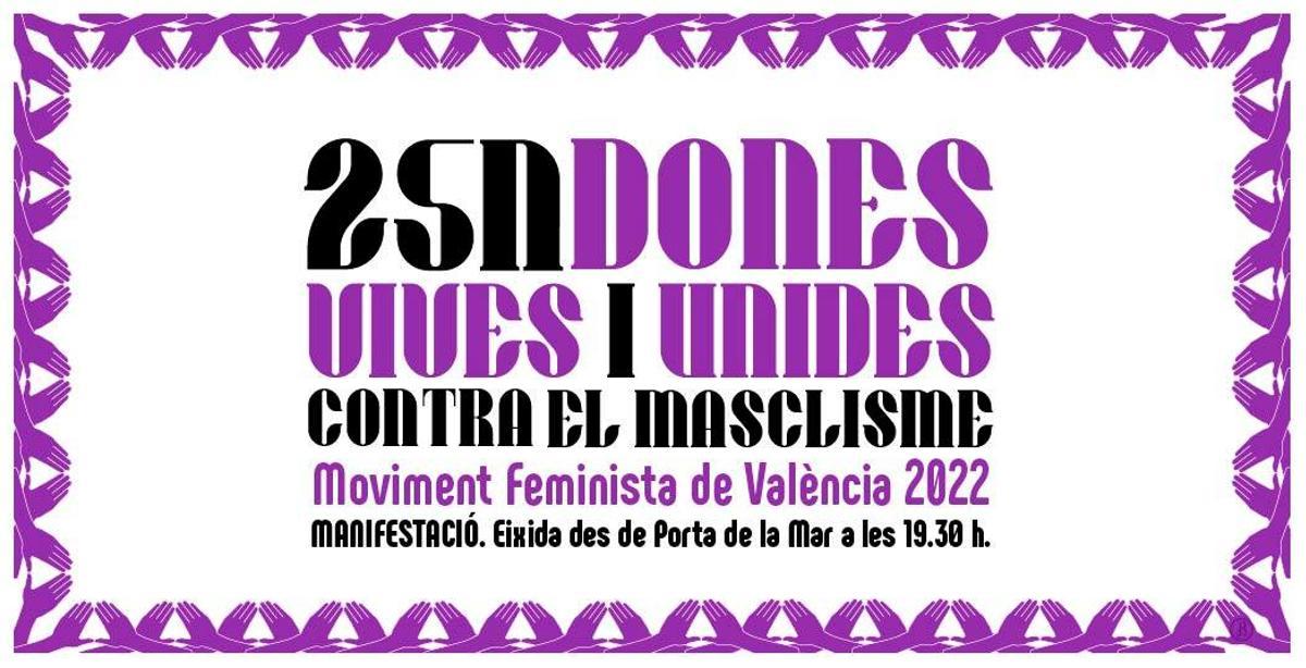 Manifestación 25N Valencia: horario y recorrido