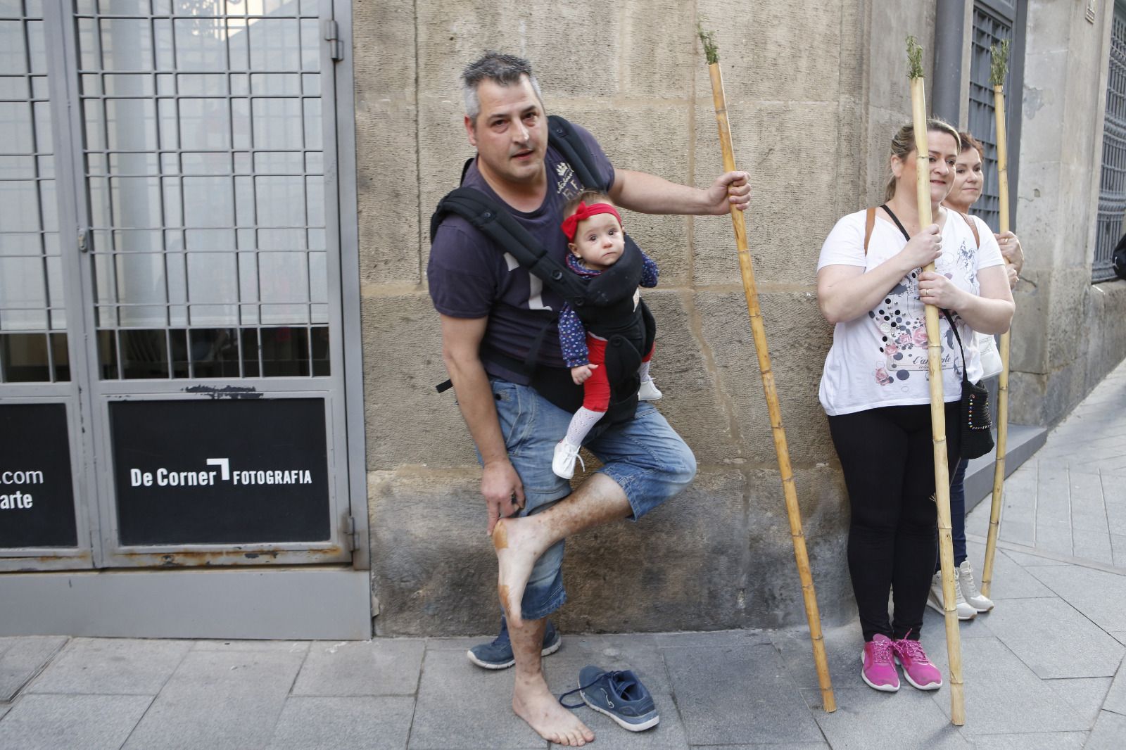 Momentos de la romería antes de la pandemia