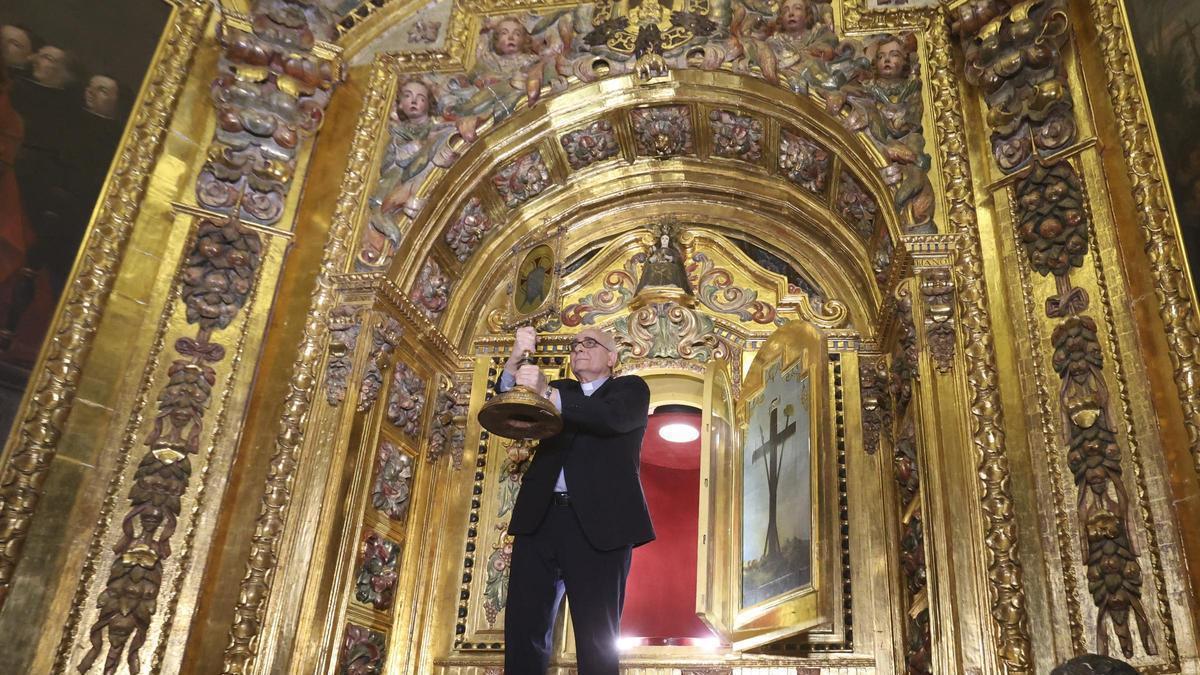 Así ha sido la prueba de la apertura del camarín de la Santa Faz