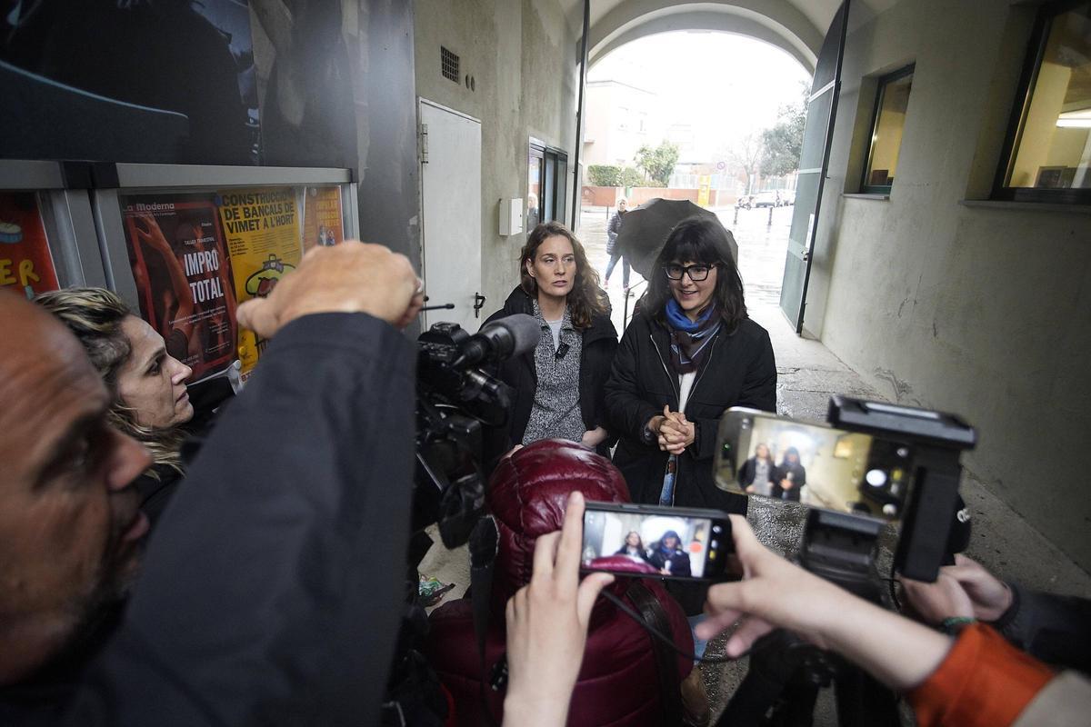 Les imatges de Jéssica Albiach a l'institut Salvador Sunyer de Salt