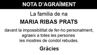 Nota María Ribas Prats