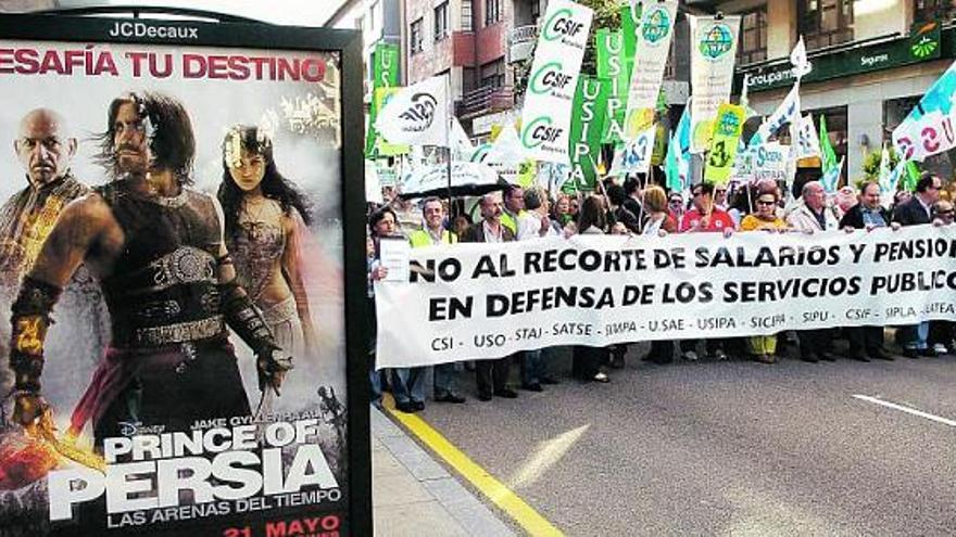 Varios de los manifestantes.