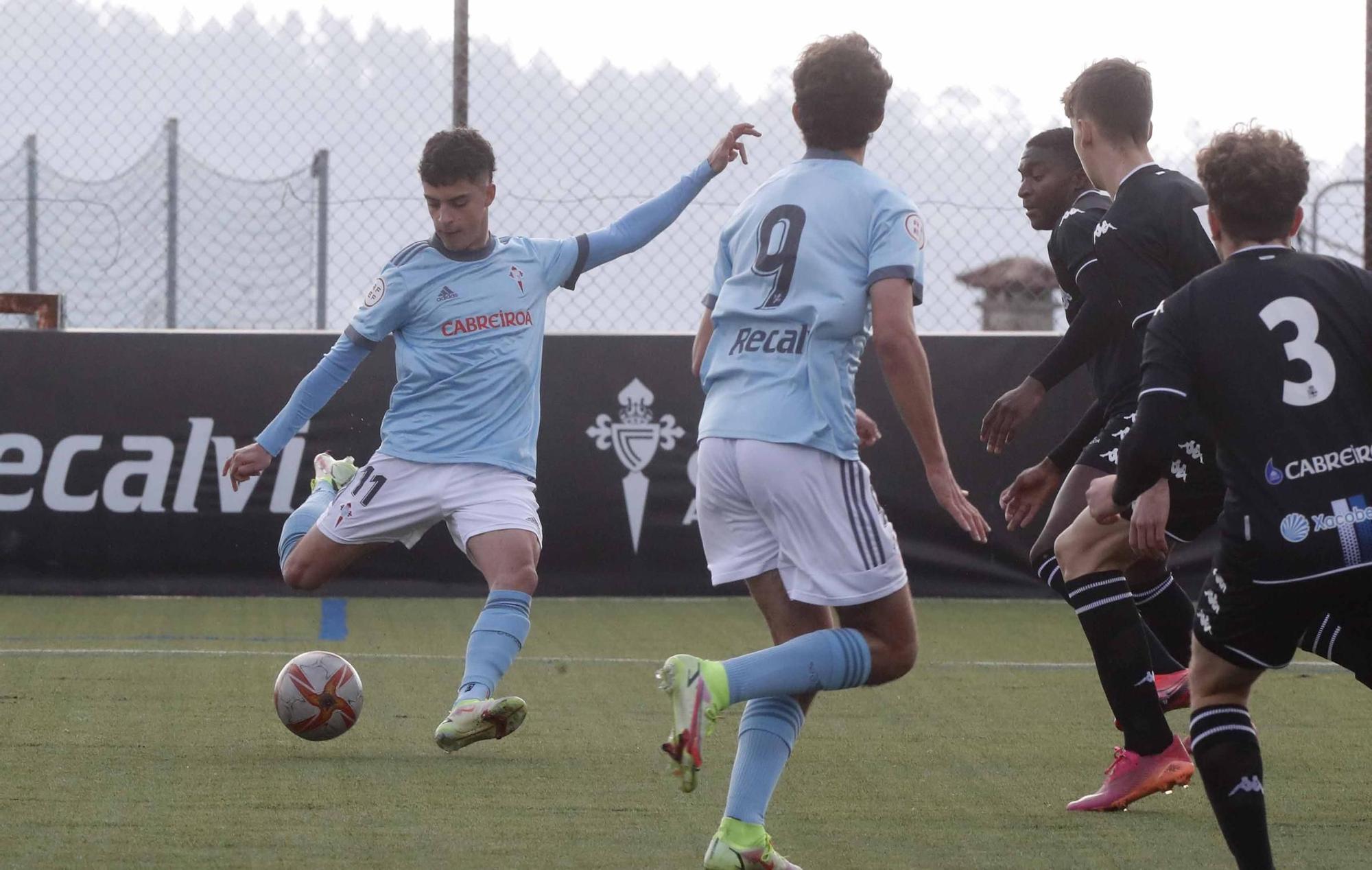 Derbi de juveniles de Copa del Rey entre Celta y Deportivo en Vigo