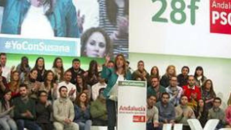 Susana Díaz afirma que el PSOE ganará &quot;y bien&quot; las elecciones