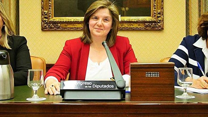 La cabeza de lista del PSOE en A Coruña, Pilar Cancela.