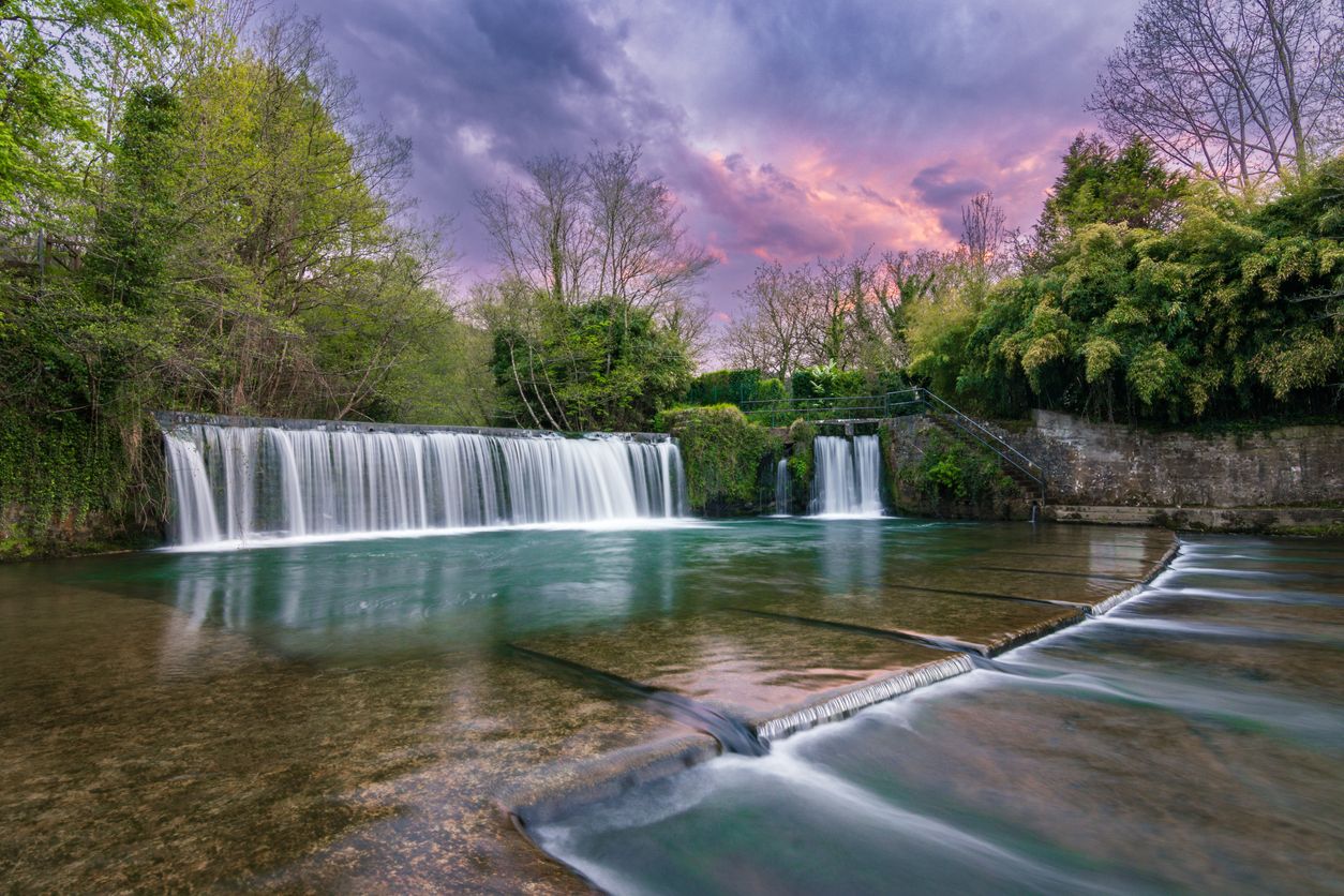 La cascada de Usako en Oñate