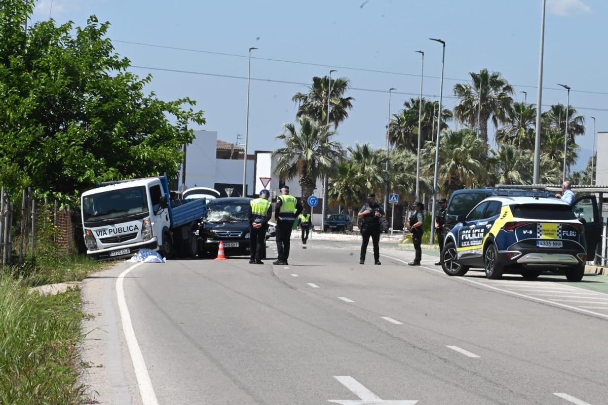 El accidente se ha producido en la avenida Cañada Blanch de Burriana.