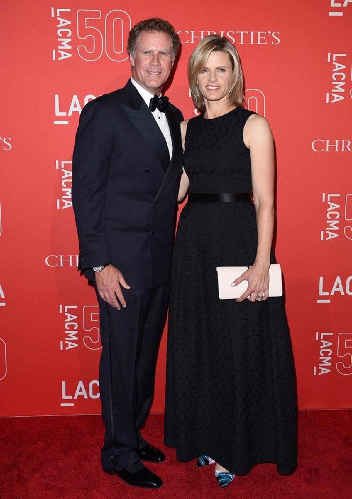 Will Ferrell y Viveca en la gala LACMA