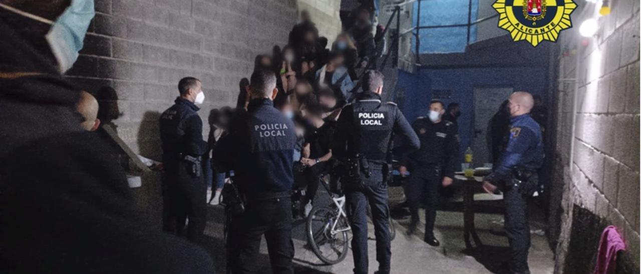 Imagen de la fiesta ilegal de Babel del pasado fin de semana