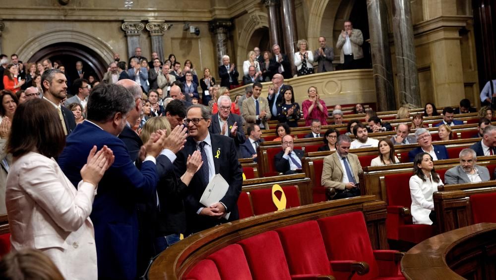 Ple d'investidura de Quim Torra