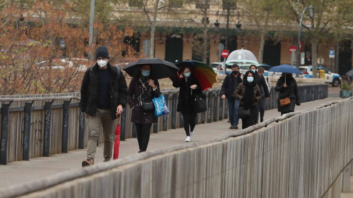 Lluvia en València: comienza la ola de frío del puente de San José