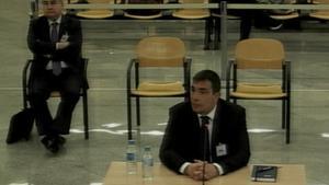 El exdirector general de los Mossos Pere Soler durante su declaración en el juicio que se celebra en la Audiencia Nacional.