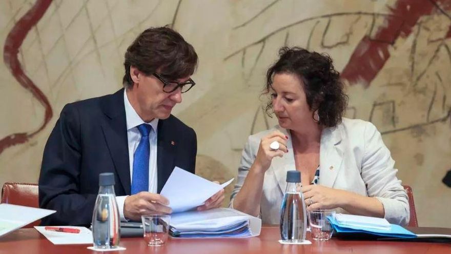 Salvador Illa i Alícia Romero, president i consellera d’Economia de la Generalitat, en una imatge d’arxiu