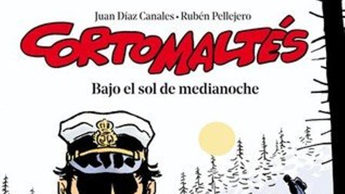 Portada del nuevo álbum de Corto Maltés, 'Bajo el sol de medianoche'.