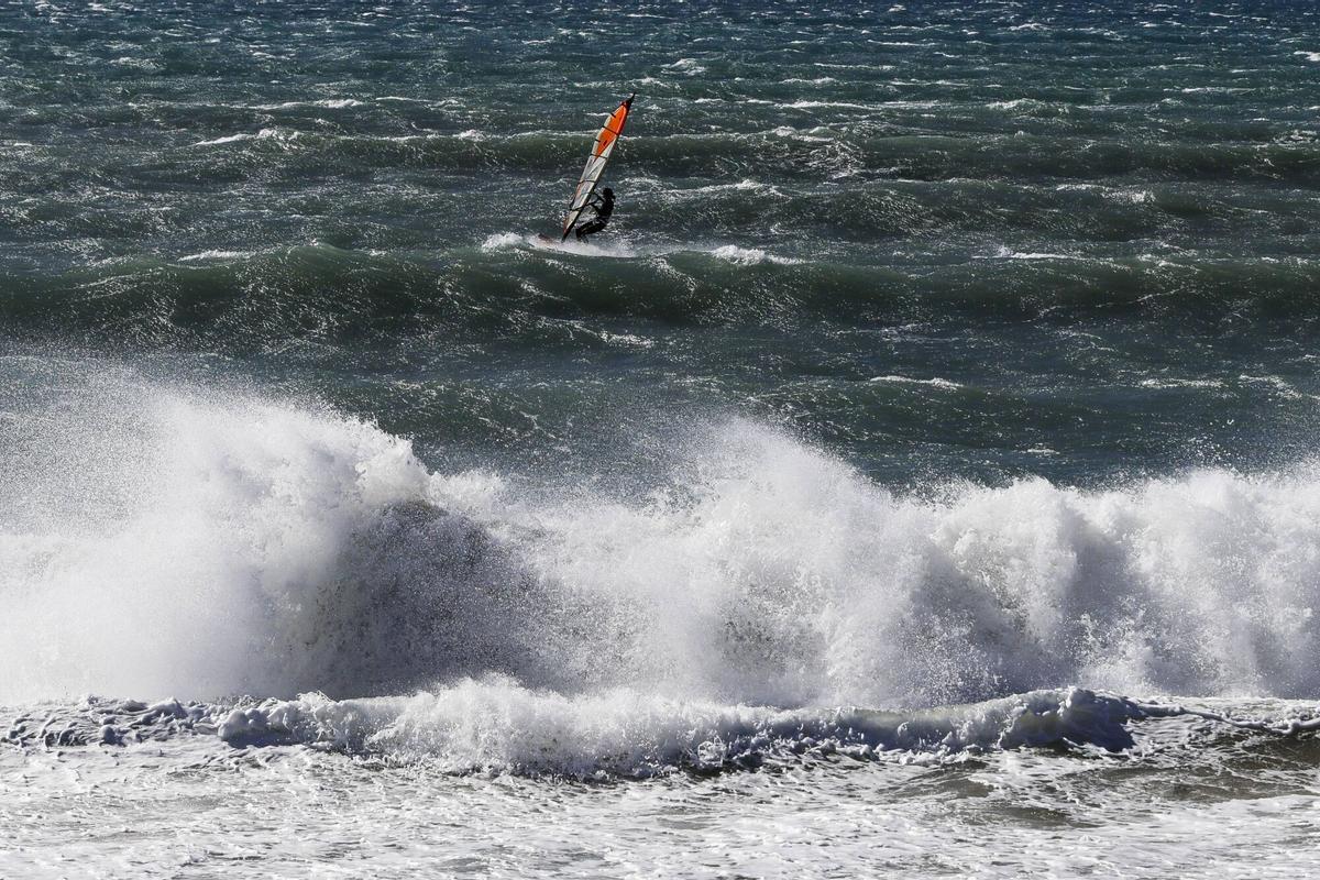 Temporal de viento en Palma