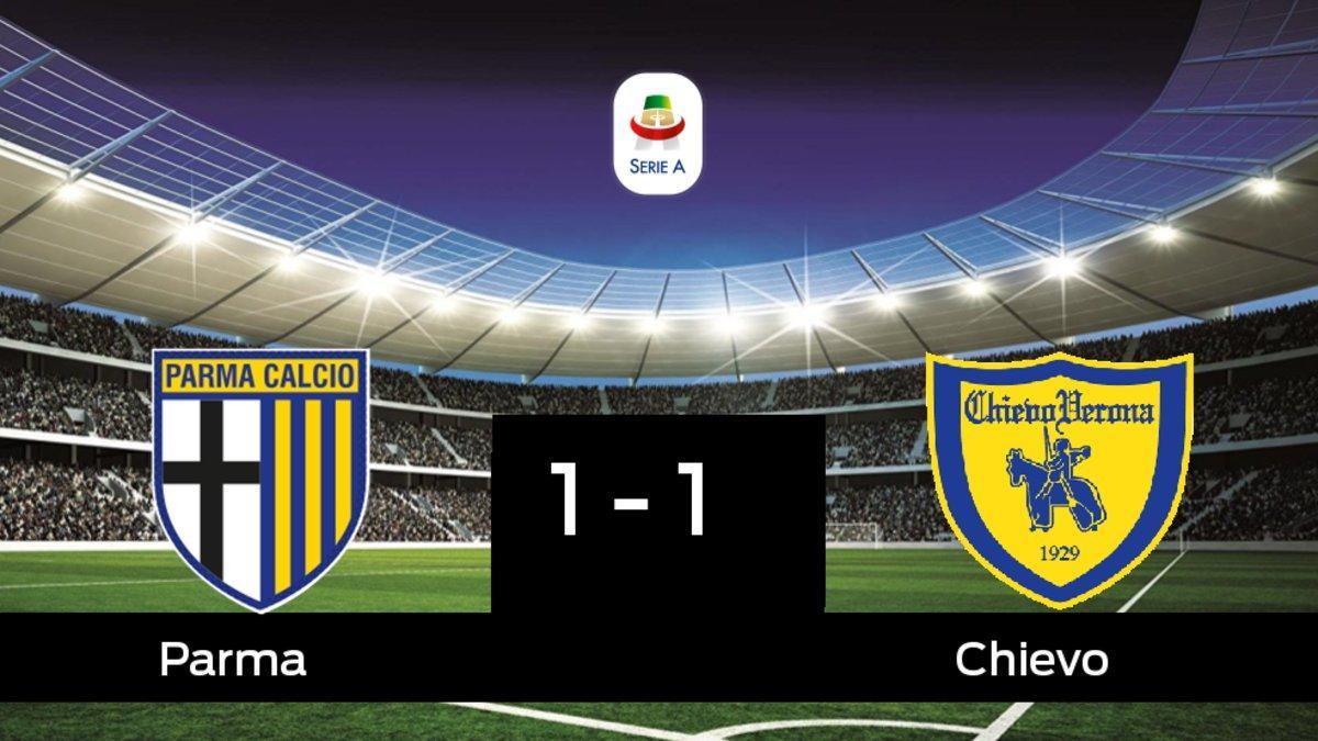 El Parma y el Chievo empataron a uno