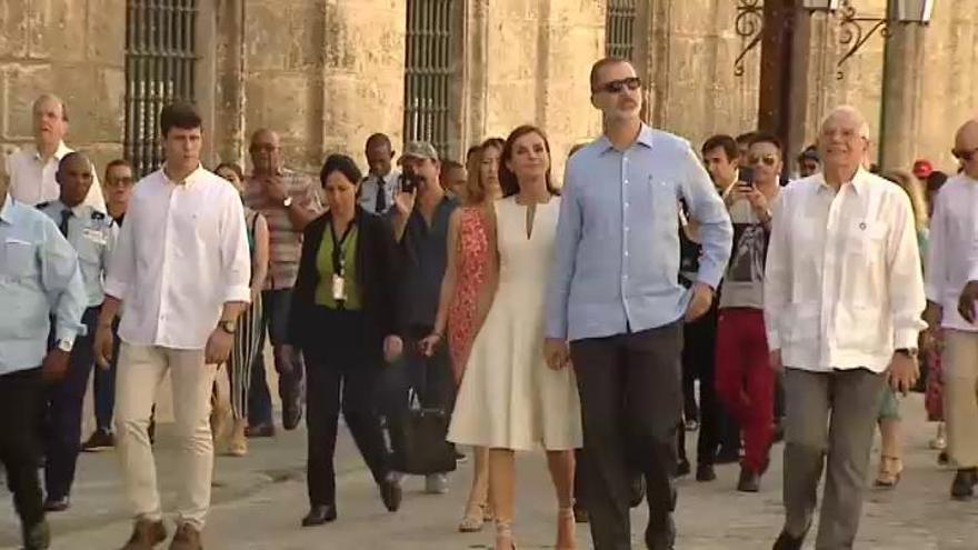 Primer día de la histórica visita de los Reyes a Cuba