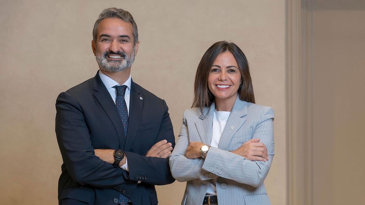 Jaime García, Responsable de la Zona Nord-Est i Illes de Banco Mediolanum, i Sandra Bonamaison, Responsable de Desenvolupament a la zona de Girona.