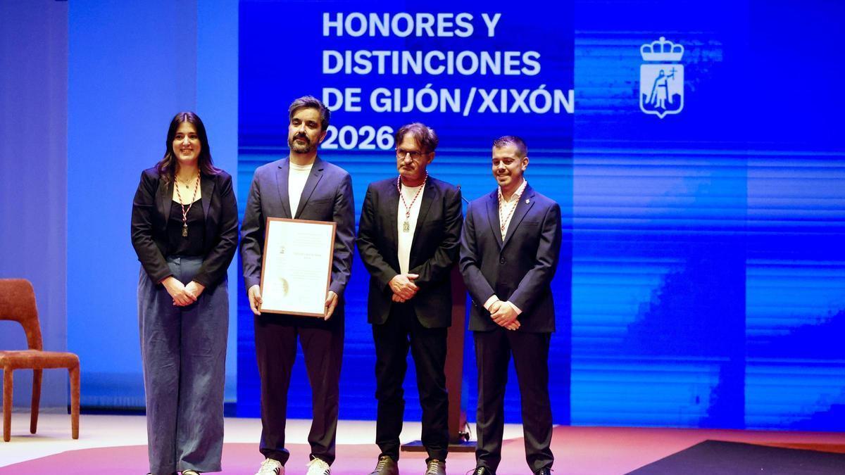 Por la izquierda, Olaya Suárez, Daniel Álvarez, Jaime Priede y Javier Suárez Llana.