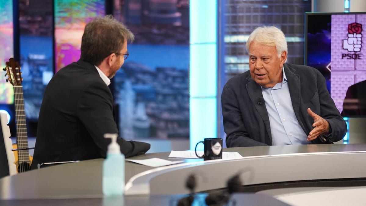 Felipe González, en &#039;El Hormiguero&#039;.