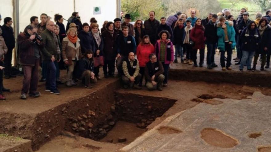 Los arqueólogos tornen colos llabores d&#039;escavación na villa romana de La Estaca