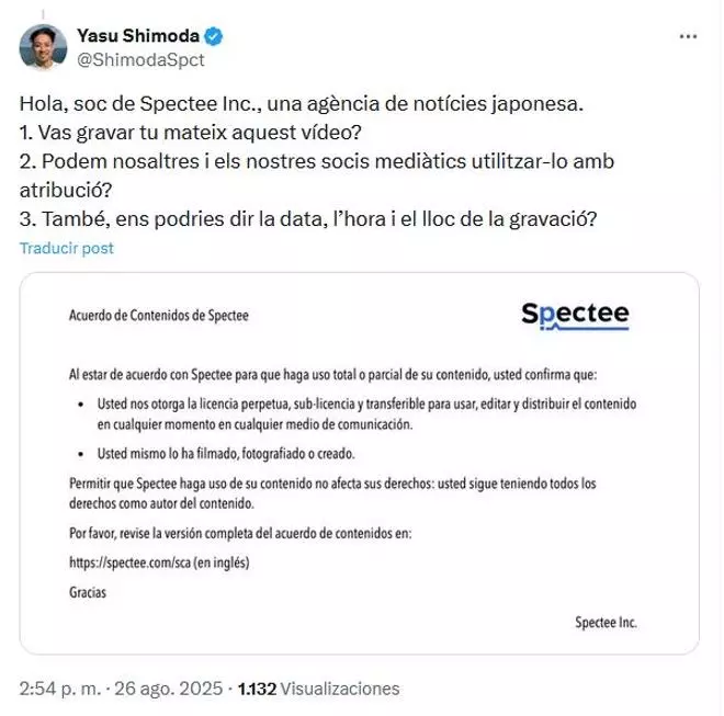 El perfecto valenciano de una agencia de noticias japonesa