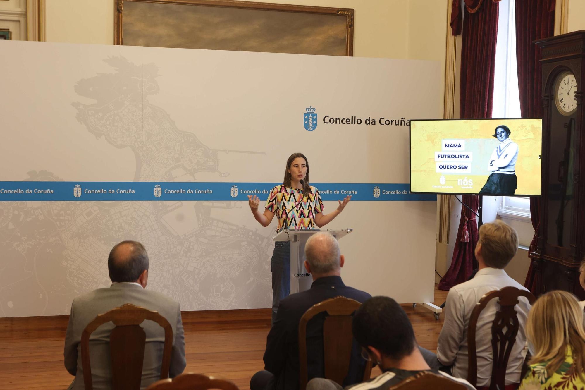 Presentación del documental 'Mamá, futbolista quero ser', que repasa la vida de Irene González Basanta