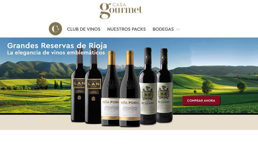 Imagen de la página web Casa Gourmet.