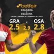 Granada CF vs. CA Osasuna: horario, TV, estadísticas, clasificación y pronósticos