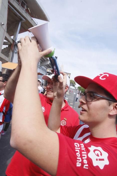 L'afició del Girona FC desembarca a Tarragona