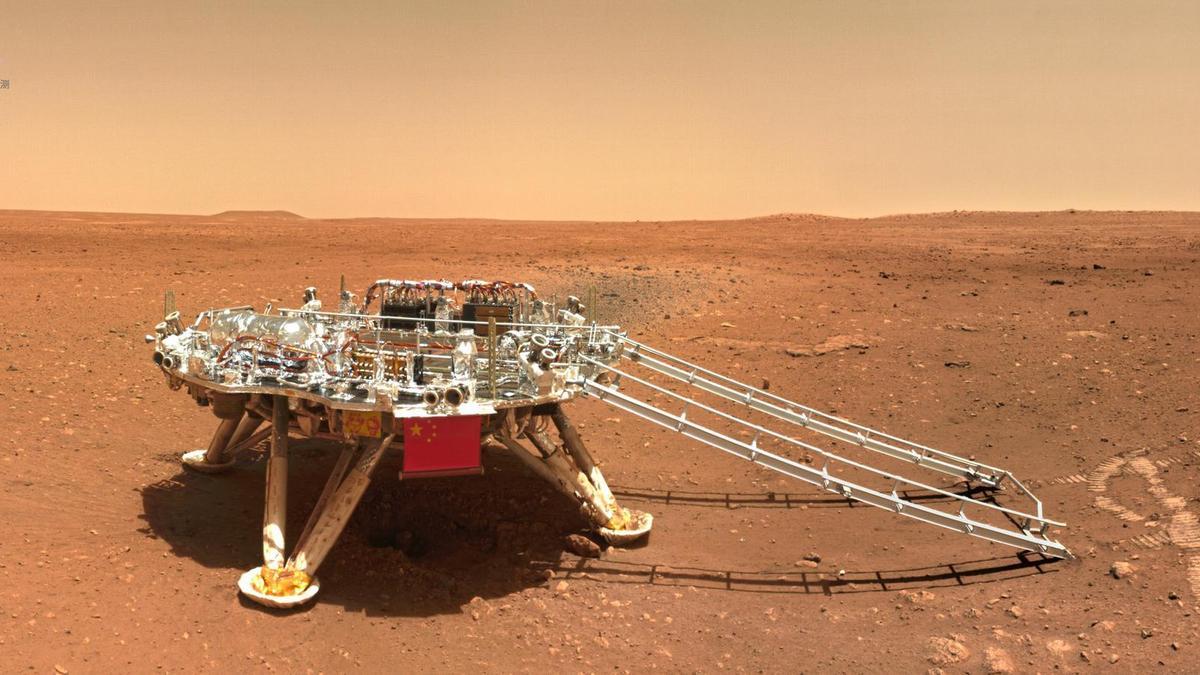 El rover viajó unos 10 metros al sur de la plataforma de aterrizaje