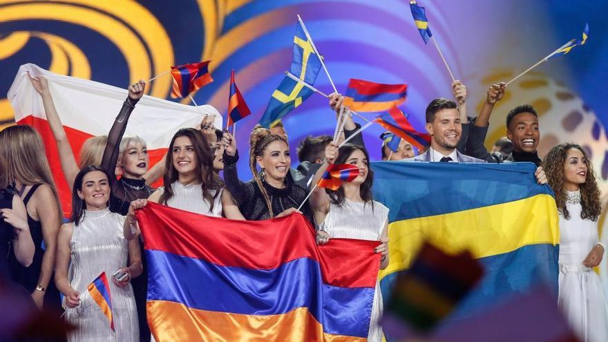 Semifinales de Eurovisión 2017, este martes en Kiev.