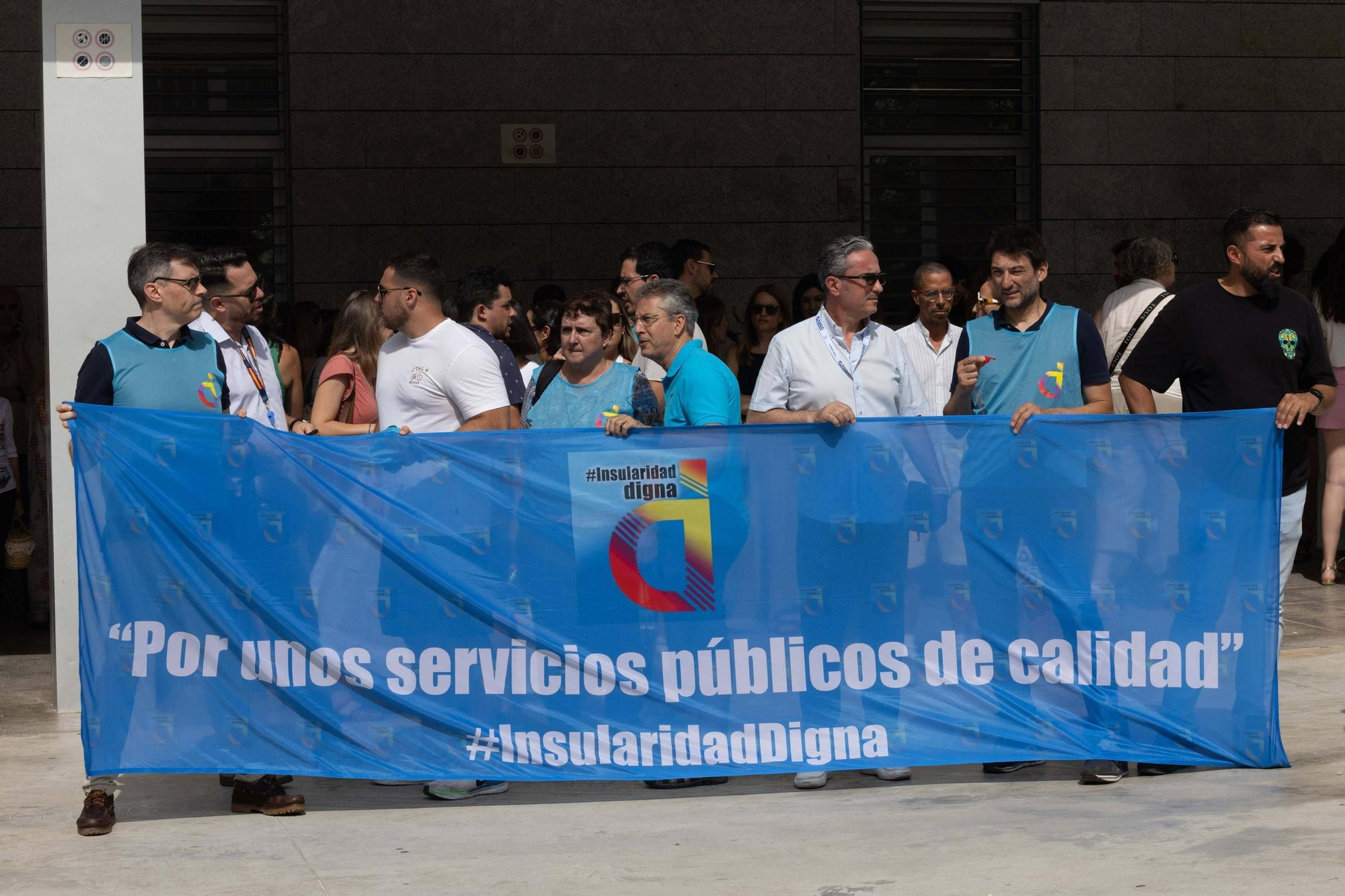 Concentración de funcionarios en Ibiza