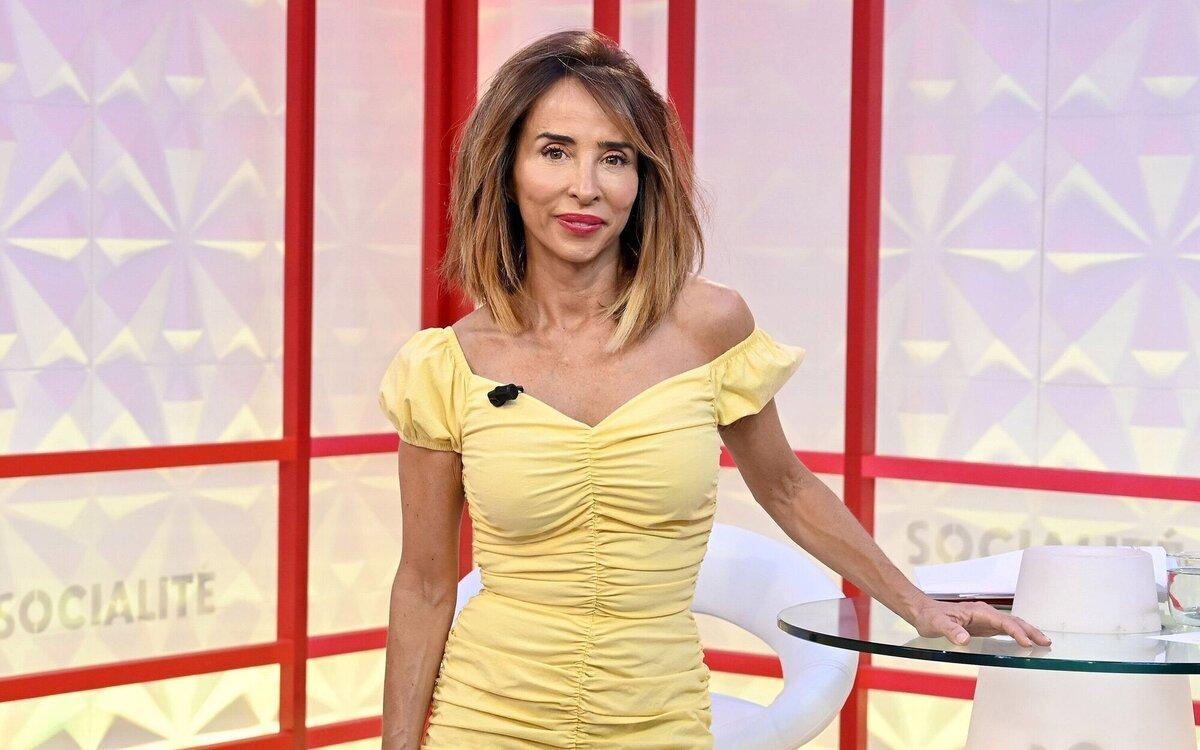 María Patiño en el plató de 'Socialité'