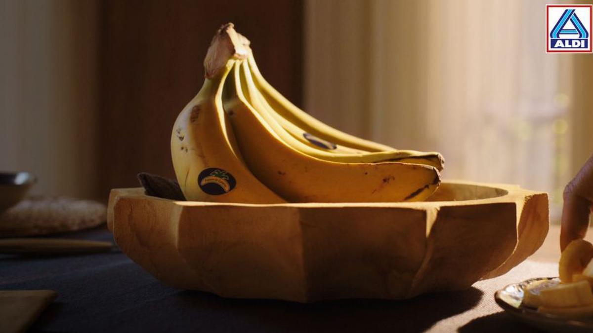 Imagen de los plátanos que se pueden adquirir en ALDI.