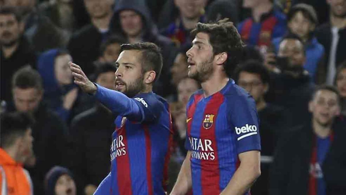 Alba y Sergi Roberto están apercibidos