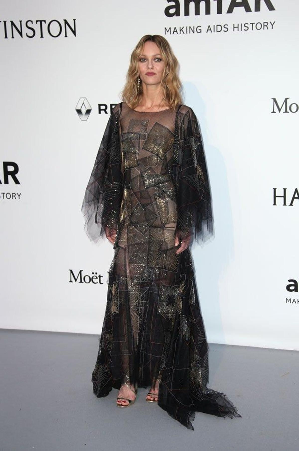 Vanessa Paradis, de Chanel, en la gala amfAR de Cannes 2016.