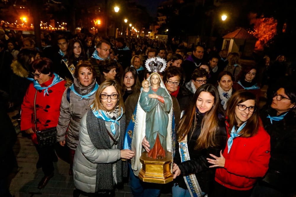 Benidorm celebra la procesión de El Alba de la Virgen del Sufragio