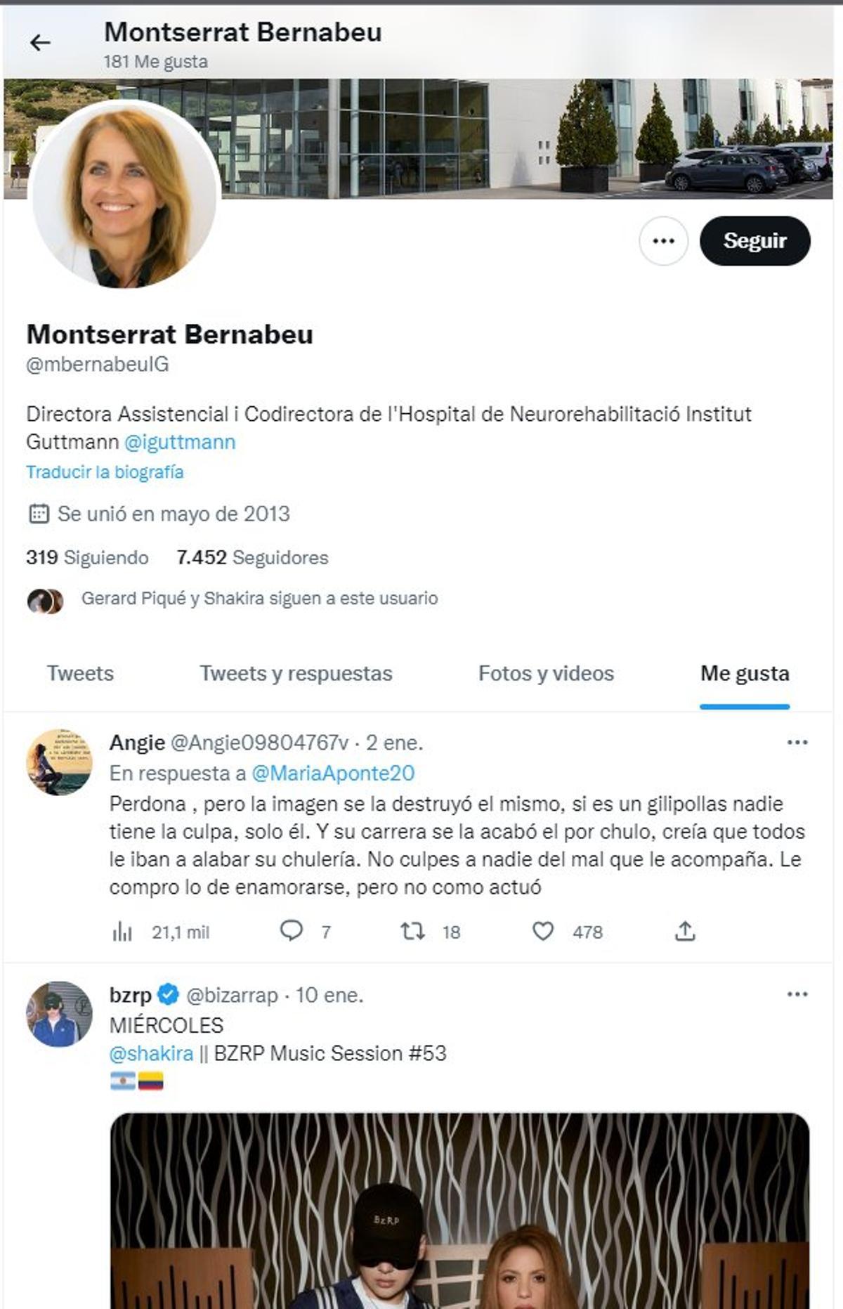 La reacción de Montserrat Bernabeu a la polémica Piqué-Shakira