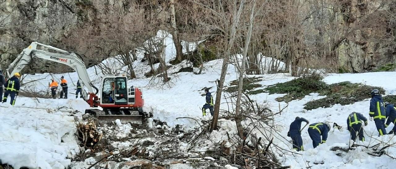 Actuación de los servicios de emergencias en el alud mortal de San Isidro en 2021. | SEPA