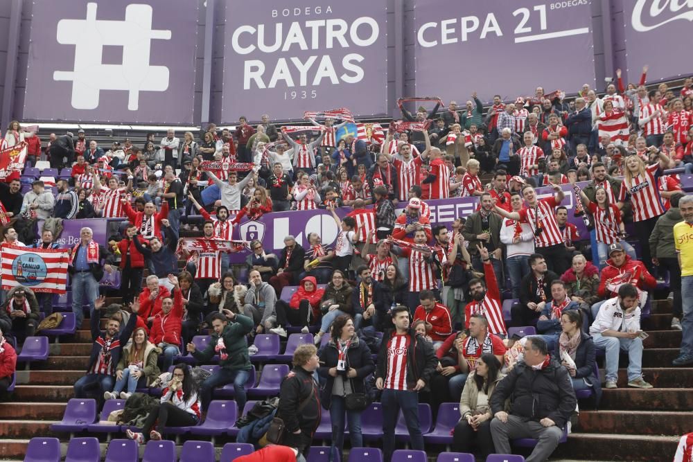 Así apoya La Mareona al Sporting en el José Zorrilla