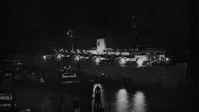 Una postal de la época en la que aparece el buque alemán ‘Wilhelm Gustloff’.    | IMAGEN CEDIDA POR I.D.A.