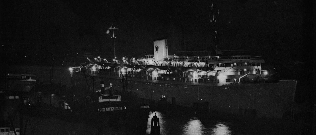 Una postal de la época en la que aparece el buque alemán ‘Wilhelm Gustloff’.    | IMAGEN CEDIDA POR I.D.A.