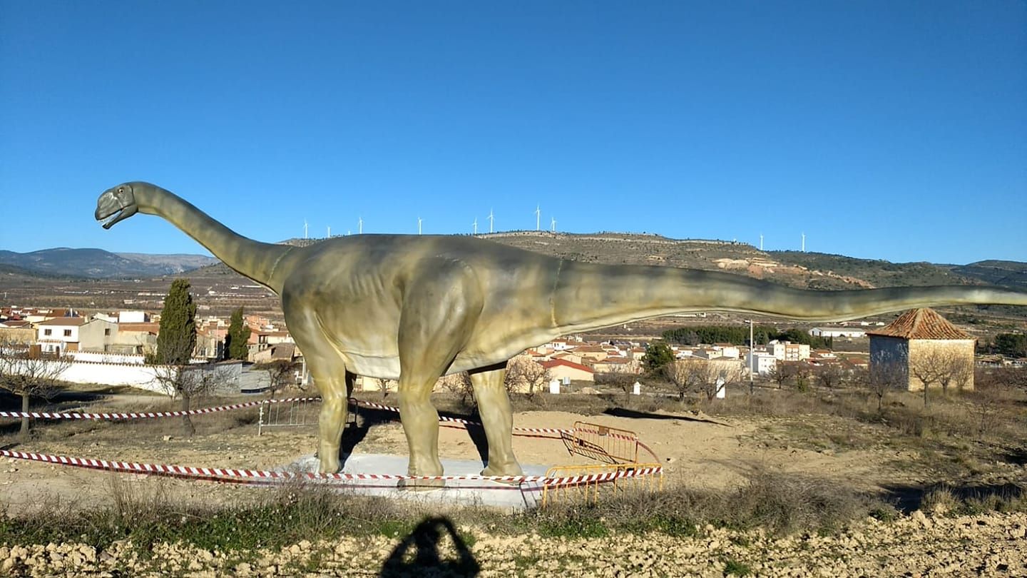 Losillasaurus giganteus en Aras de los Olmos, el único ejemplar encontrado hasta la fecha.